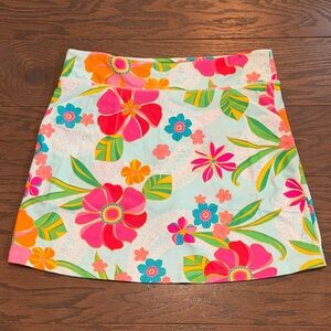 SpunkWear Woman’s Floral Athletic Skort Size Small